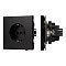 Механизм электрической розетки SCT-TENDO-MEU1-PL-BK (230V, 16A) (Arlight, Черный)