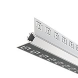 Алюминиевый профиль встраиваемый скрытого монтажа 50x22 (Серебро, 2 м), ALM-5022-S-2M