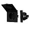 Механизм розетки влагозащищённый SCT-NOBE-MCP-SFPL-BK (230V, 16A) (Arlight, Черный оникс)